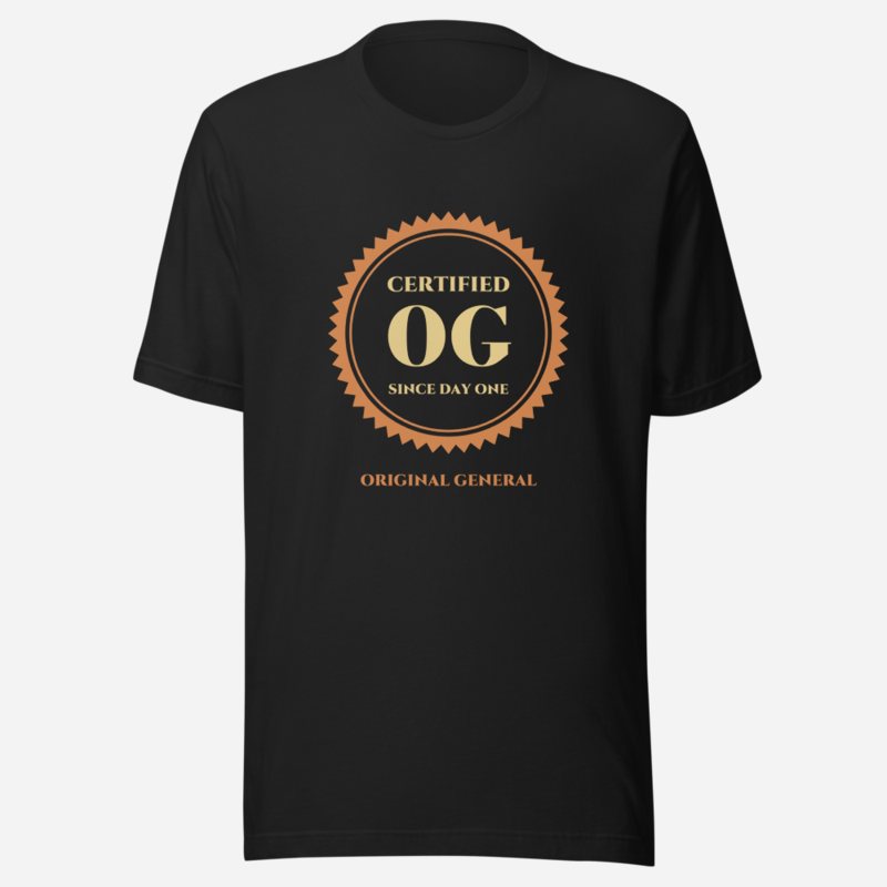 Original General Certified OG Tee in Vintage Black