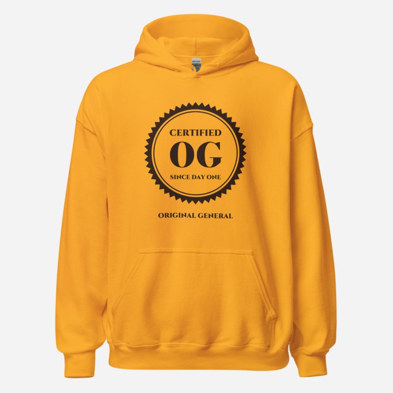 Original General Certified OG Hoodie in Gold