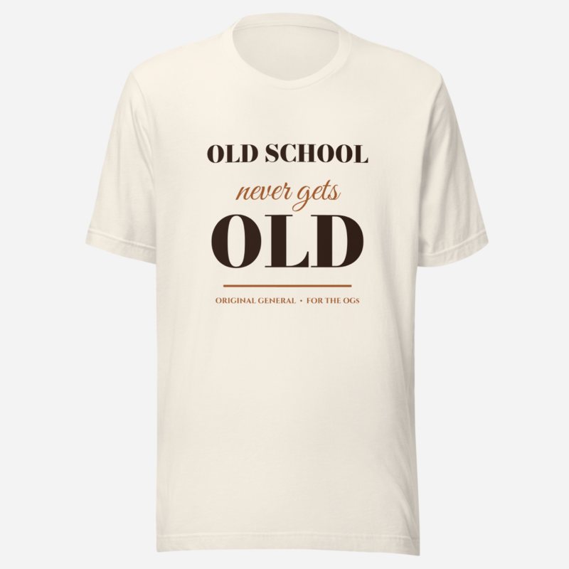 Original General Old School Never Gets Old Tee Vintage White