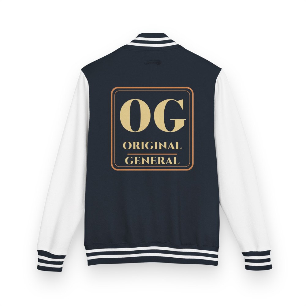 Original General OG Monogram Varsity Jacket Oxford Navy/Arctic White