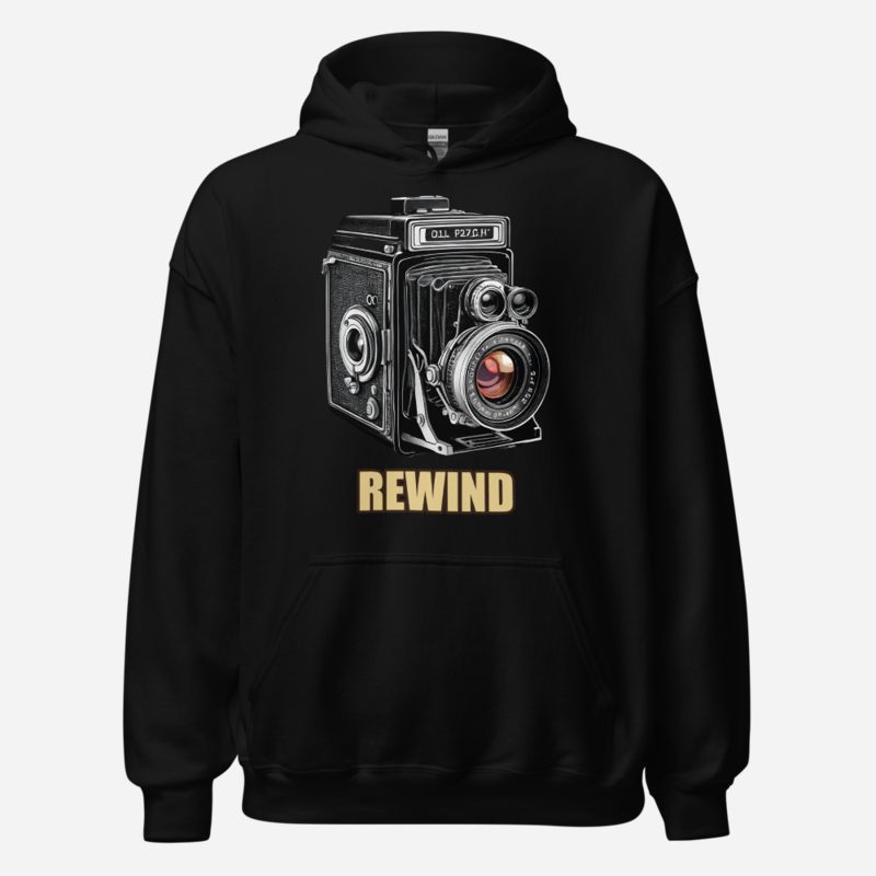 Original General Rewind Camera Hoodie in Black