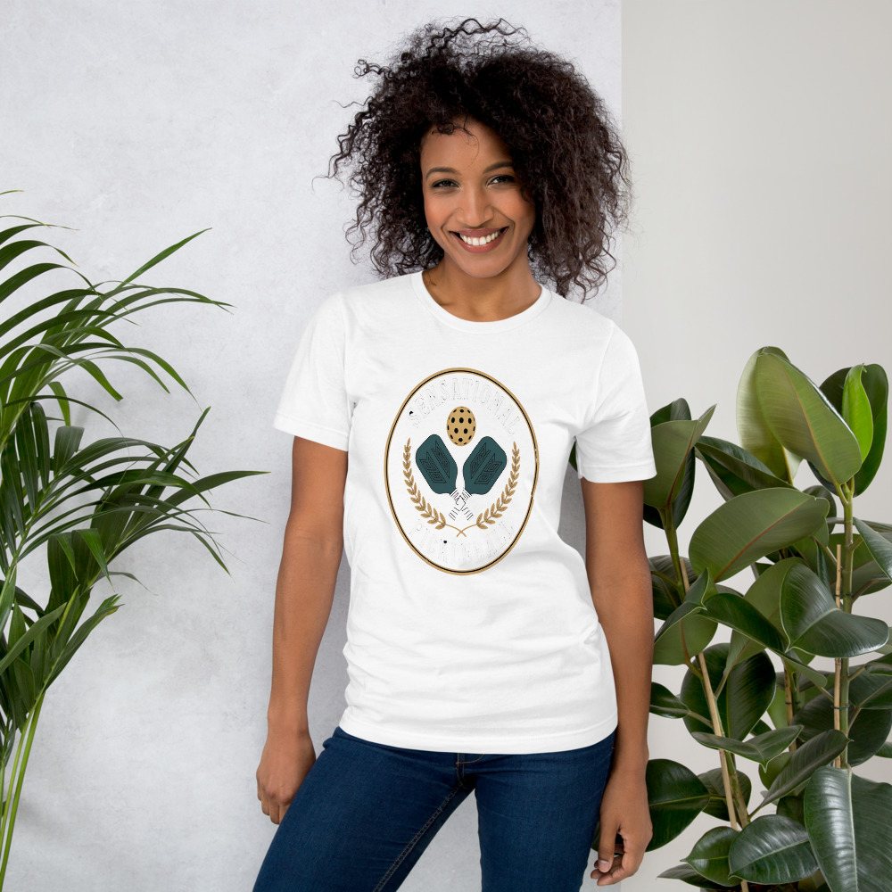 Sensational Pickleball Paddle Crest Tee Front