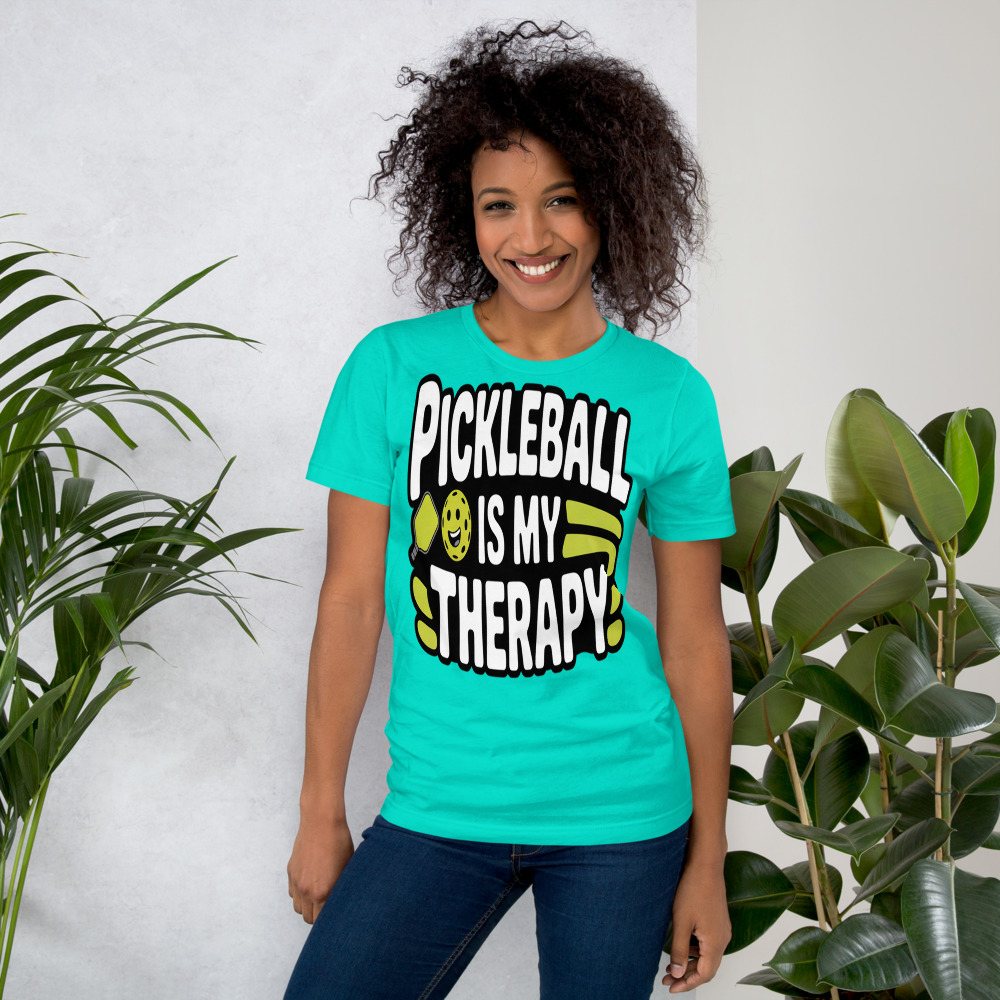 Sensational Pickleball Pickleball Is My Therapy Tee