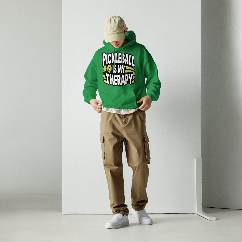 Sensational Pickleball Pickleball Is My Therapy Hoodie Front