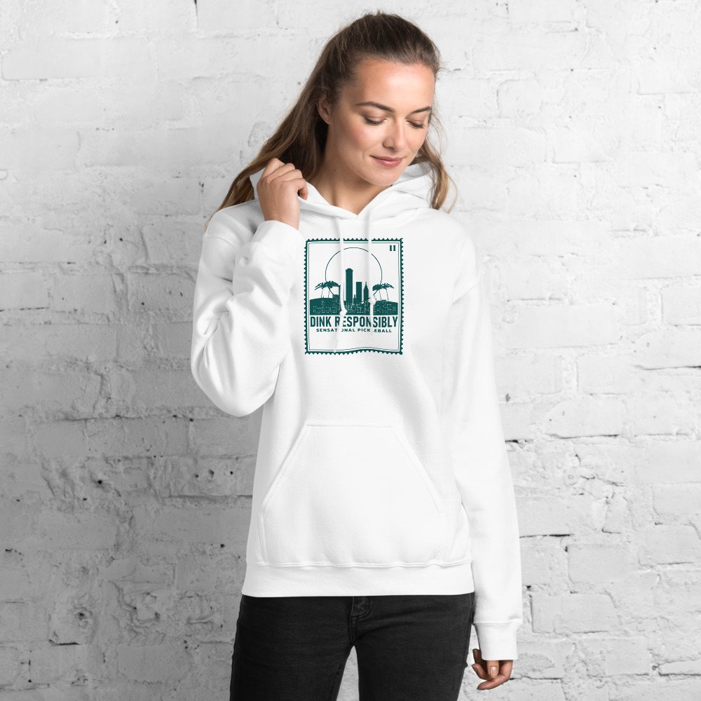 Sensational Pickleball Dink Responsibly Stamp Hoodie