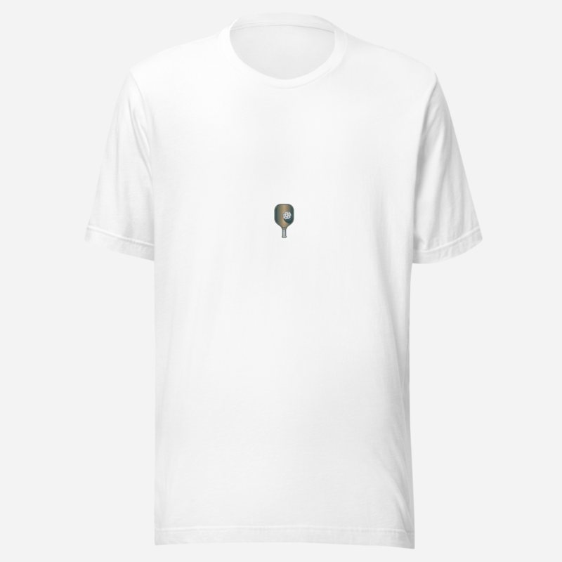 Sensational Pickleball Paddle Monogram Tee White
