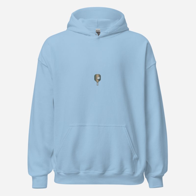 Sensational Pickleball Paddle Monogram Hoodie Light Blue