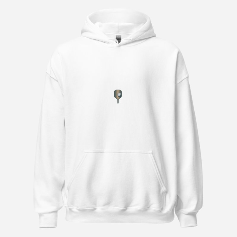 Sensational Pickleball Paddle Monogram Hoodie White