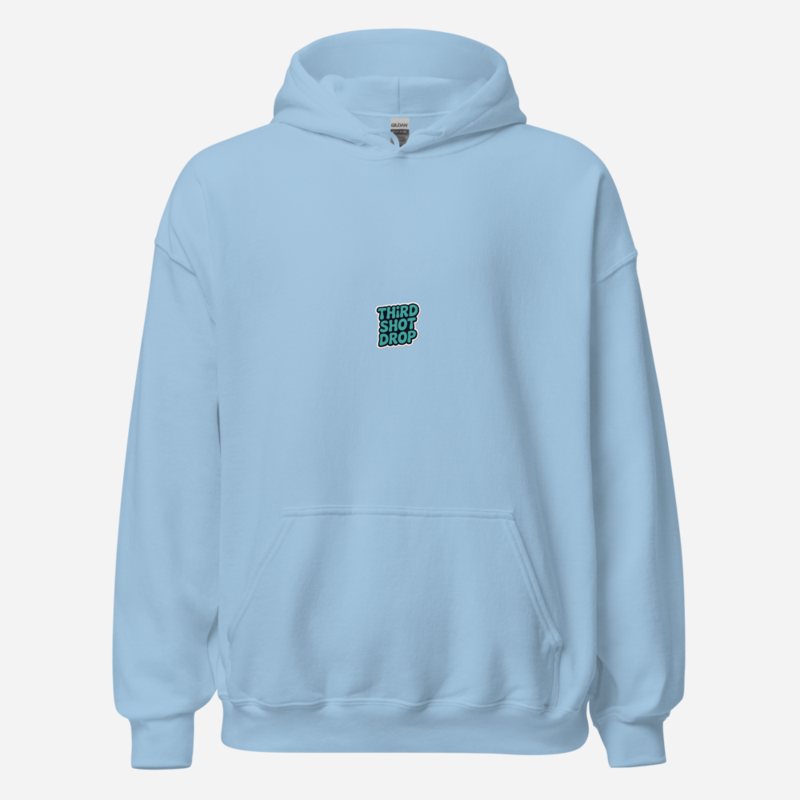Sensational Pickleball Third Shot Drop Hoodie Light Blue