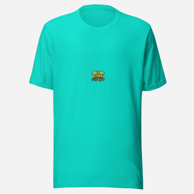 Sensational Pickleball Dink Responsibly Tee Teal