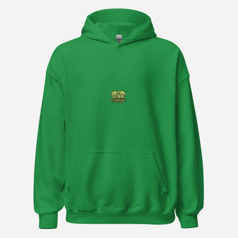 Sensational Pickleball Dink Responsibly Hoodie Irish Green