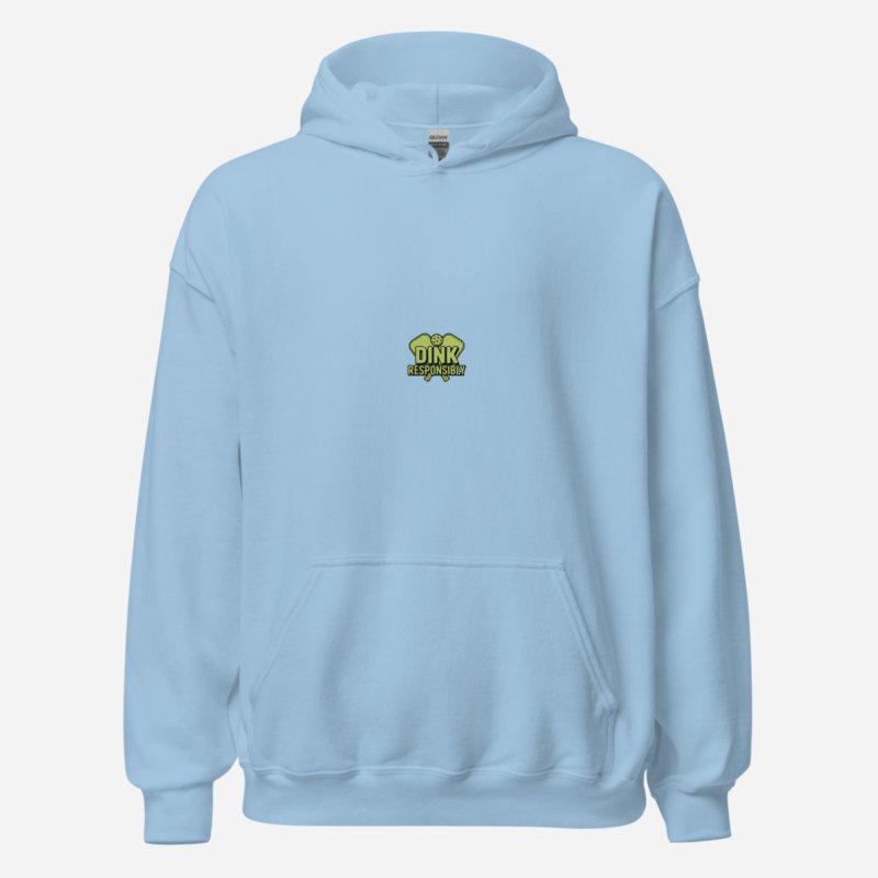 Sensational Pickleball Dink Responsibly Hoodie Light Blue