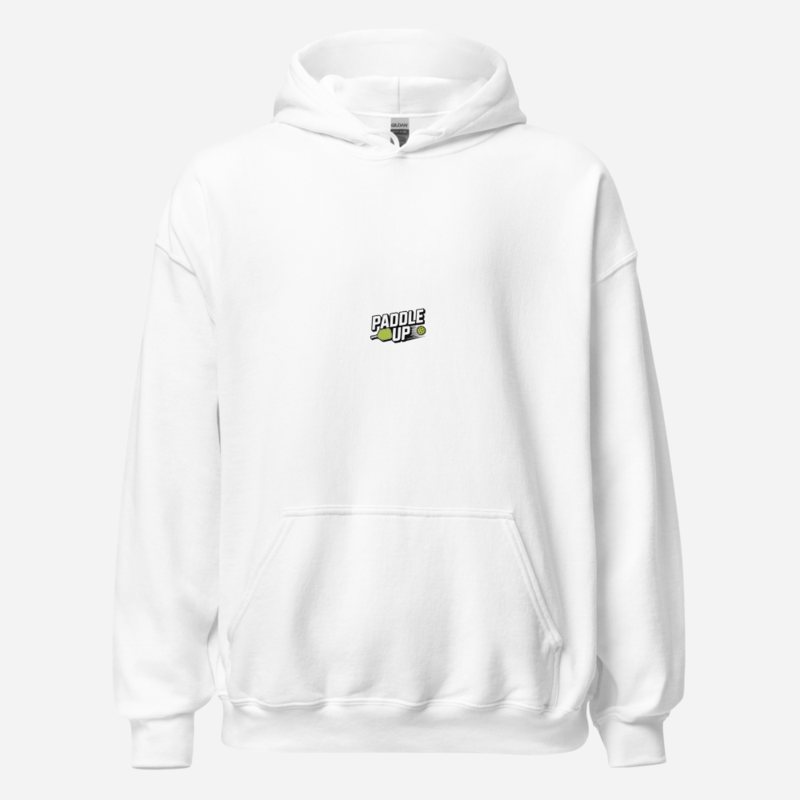 Sensational Pickleball Paddle Up Hoodie White