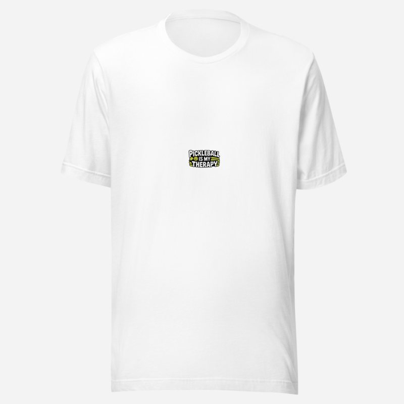 Sensational Pickleball Pickleball Is My Therapy Tee White