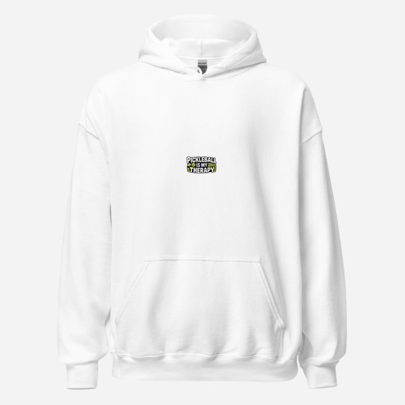 Sensational Pickleball Pickleball Is My Therapy Hoodie White
