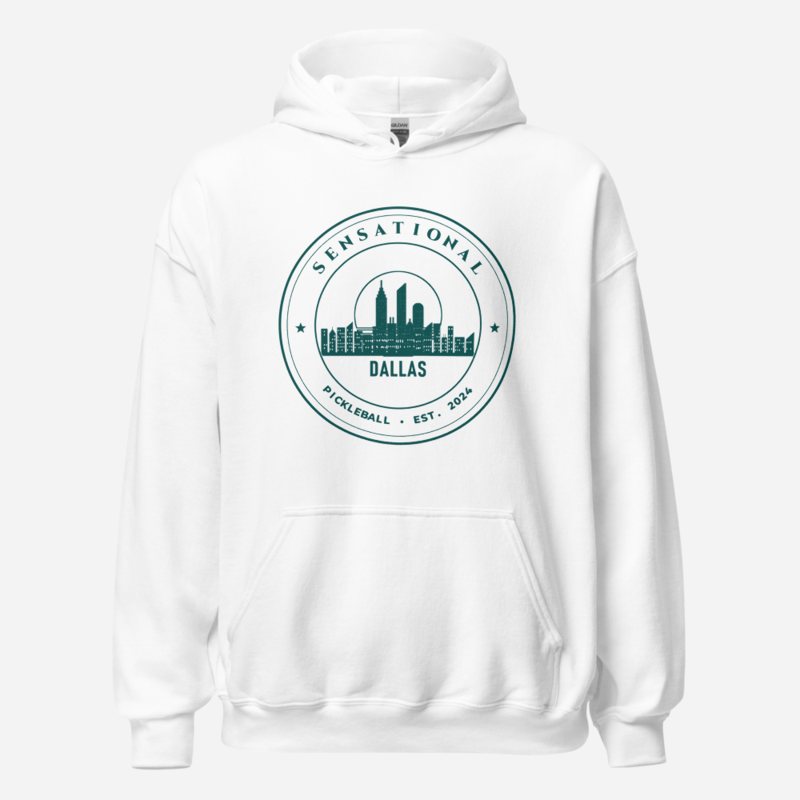 Sensational Pickleball Sensational Crest Hoodie White