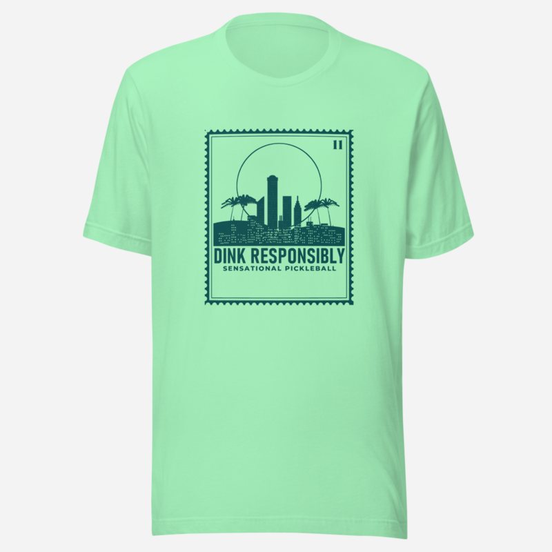 Sensational Pickleball Dink Responsibly Stamp Tee Mint