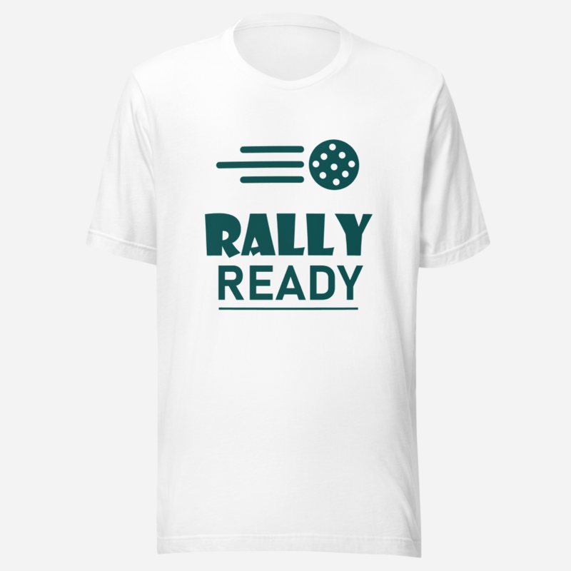 Sensational Pickleball Rally Ready Tee White