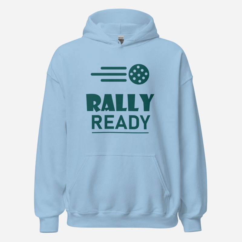 Sensational Pickleball Rally Ready Hoodie Light Blue