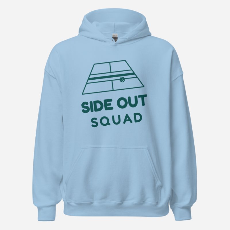 Sensational Pickleball Side Out Squad Hoodie Light Blue