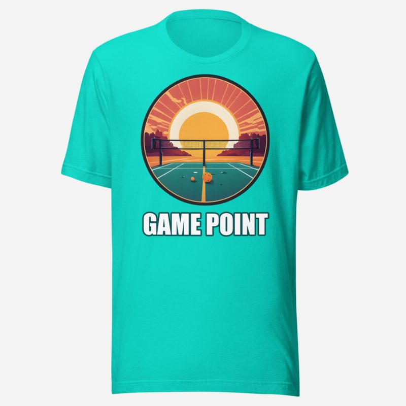 Sensational Pickleball Game Point Sun Court Tee