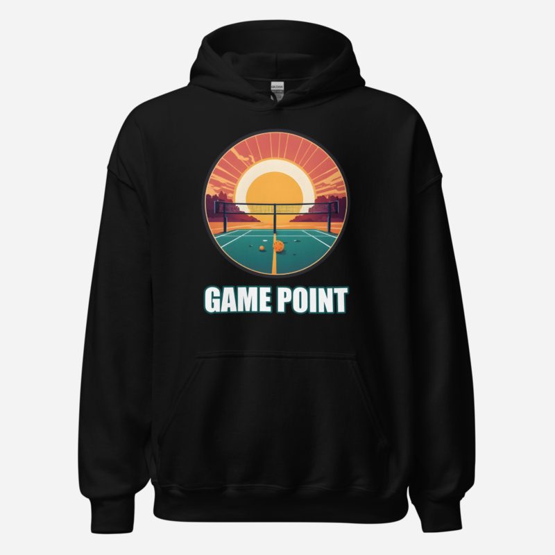 Sensational Pickleball Game Point Sun Court Hoodie