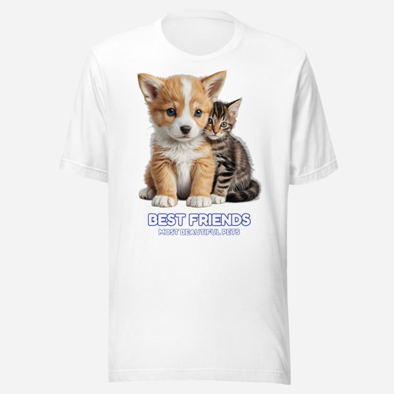 Most Beautiful Pets Best Friends Tee in White