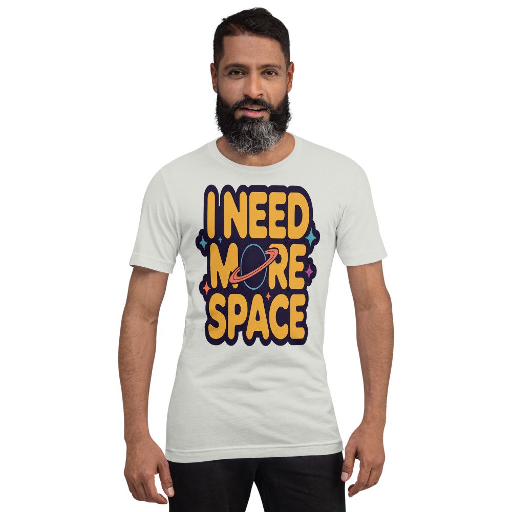Planetinio I Need More Space Tee Front
