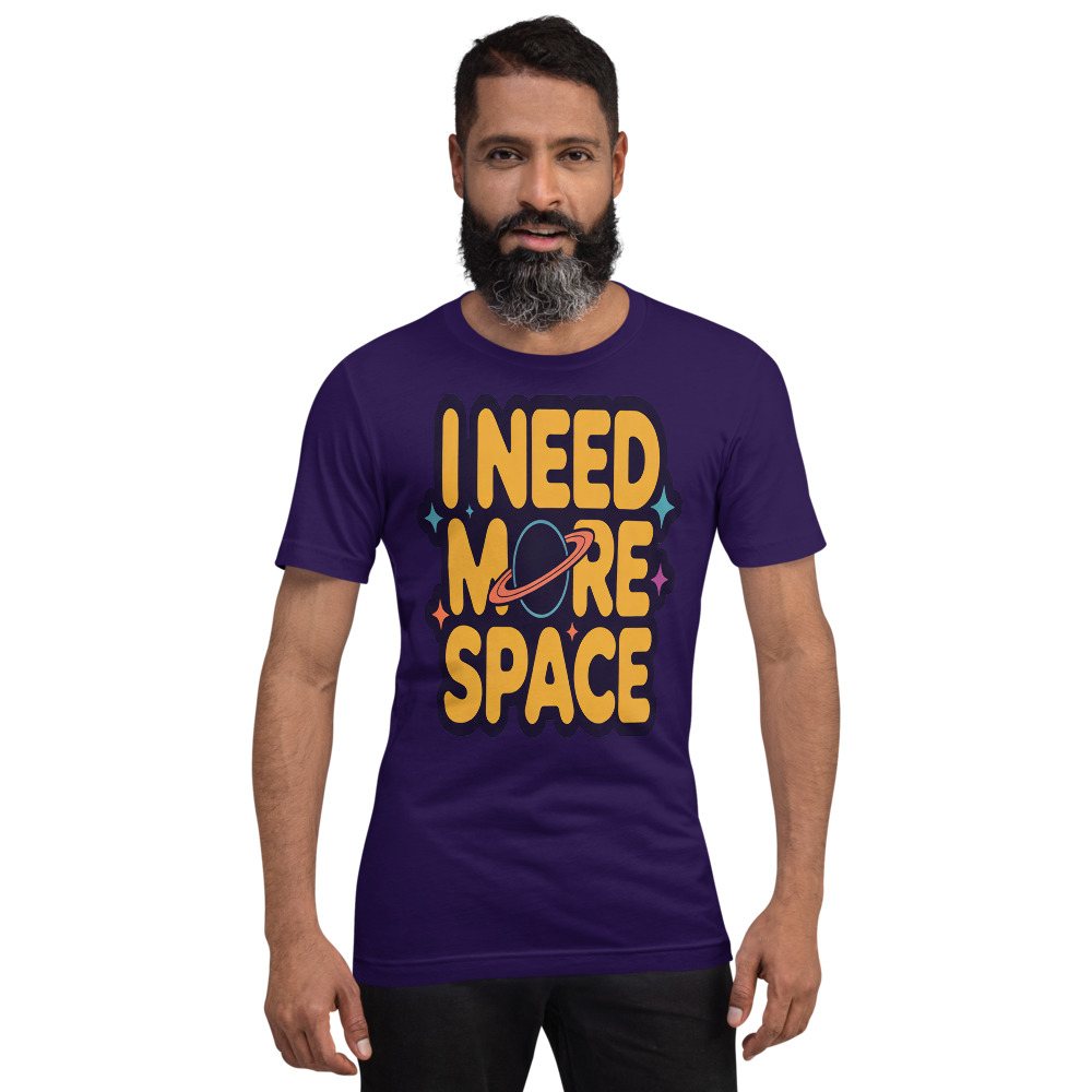 Planetinio I Need More Space Tee Front