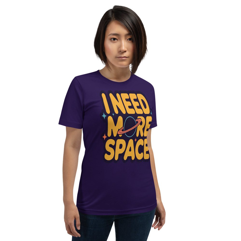 Planetinio I Need More Space Tee Front