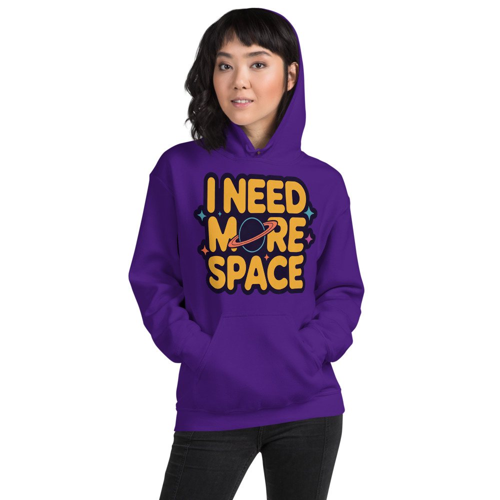 Planetinio I Need More Space Hoodie Front