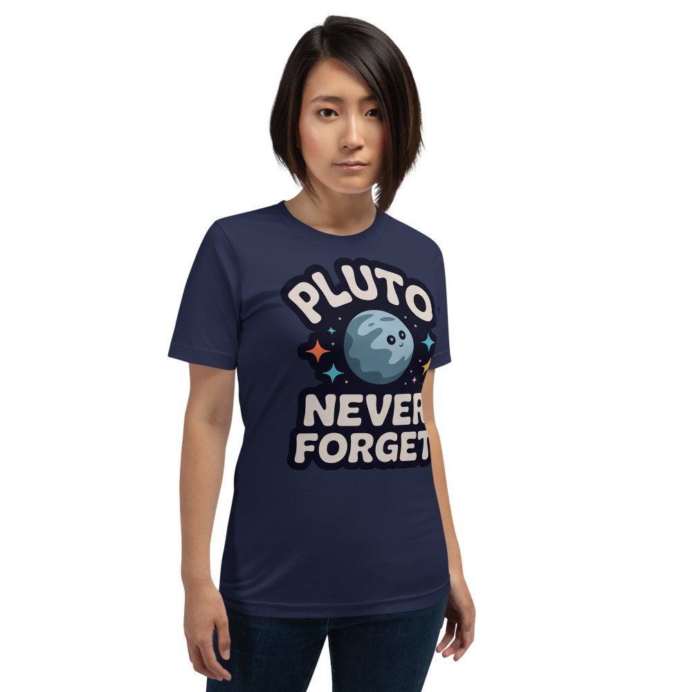 Planetinio Pluto Never Forget Tee Front