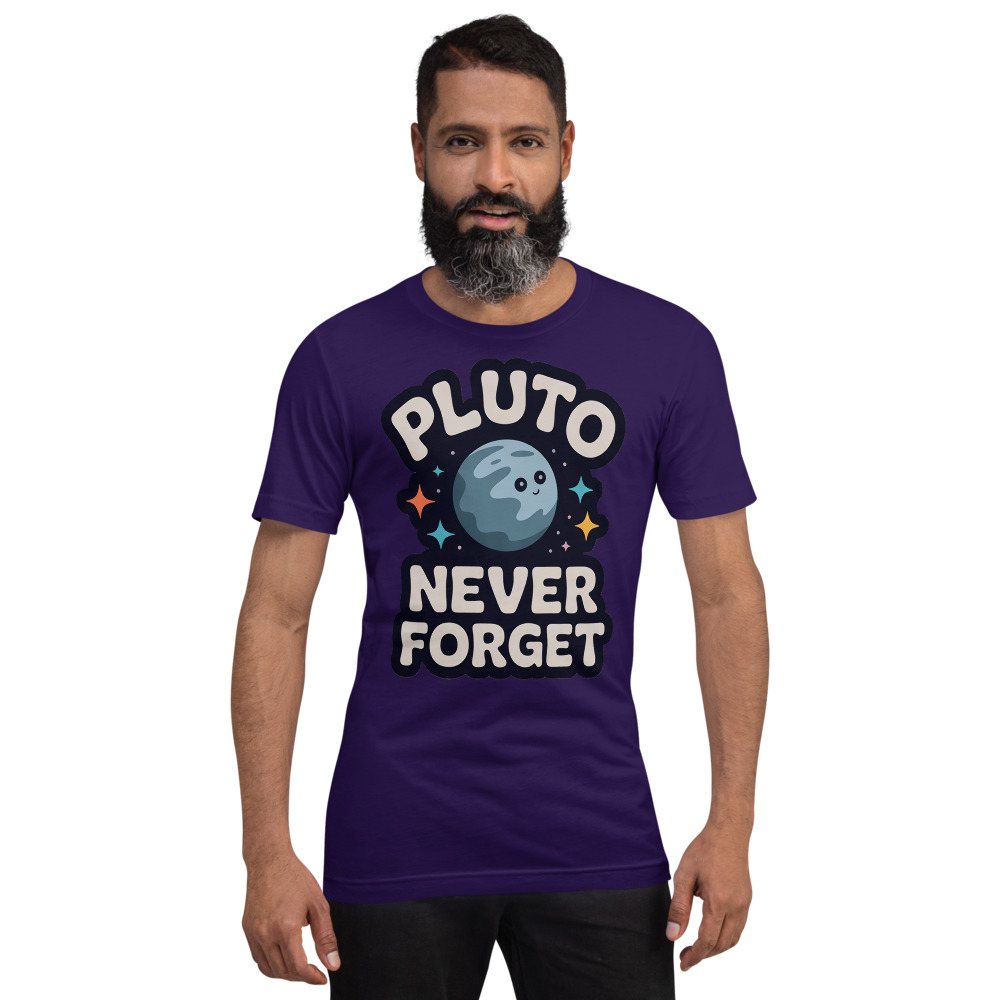 Planetinio Pluto Never Forget Tee Front
