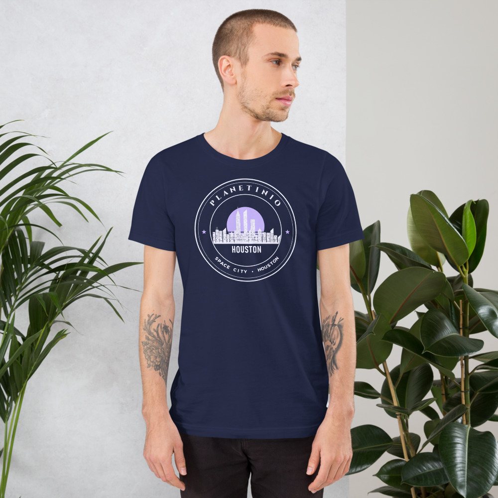 Planetinio Space City Crest Tee in Navy
