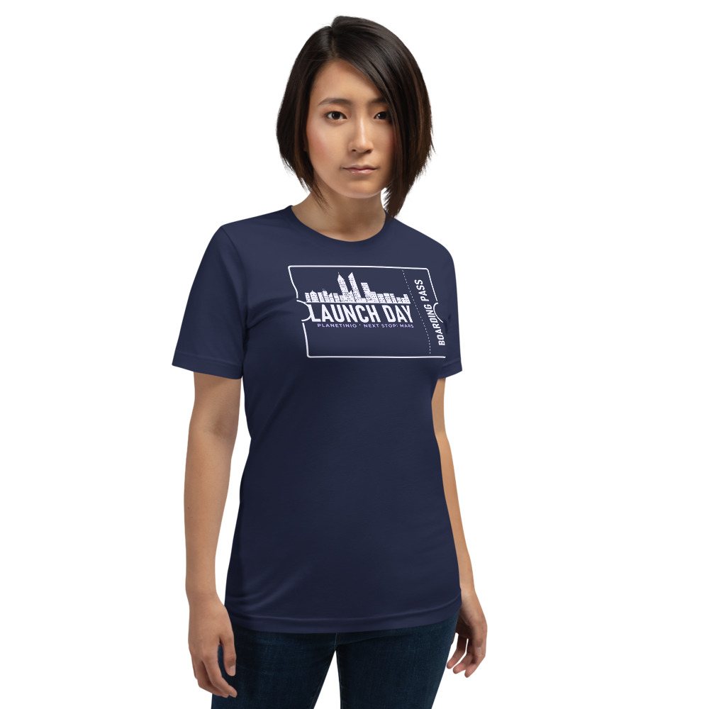 Planetinio Launch Day Ticket Tee Front