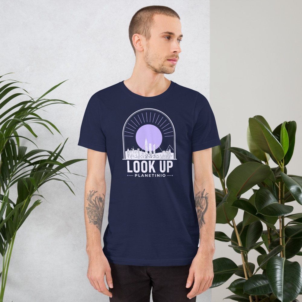 Planetinio Look Up Skyline Tee in Navy