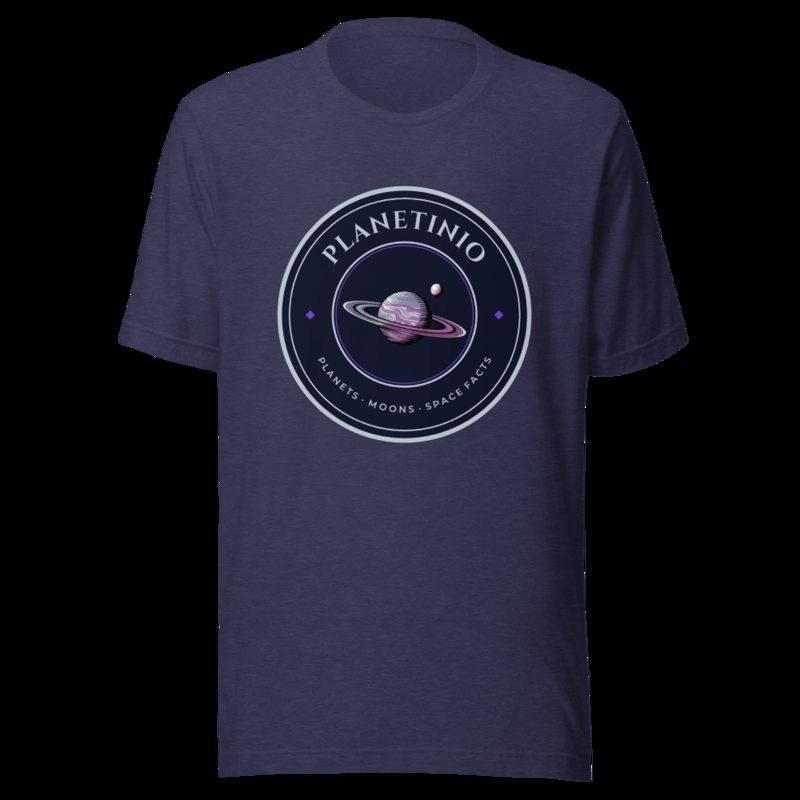 Planetinio Ringed Planet Crest Tee Heather Midnight Navy