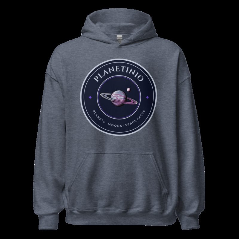 Planetinio Ringed Planet Crest Hoodie Heather Sport Dark Navy