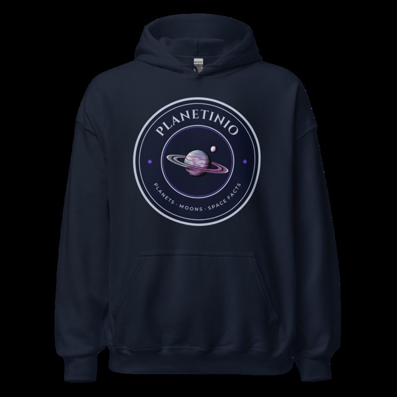 Planetinio Ringed Planet Crest Hoodie Navy