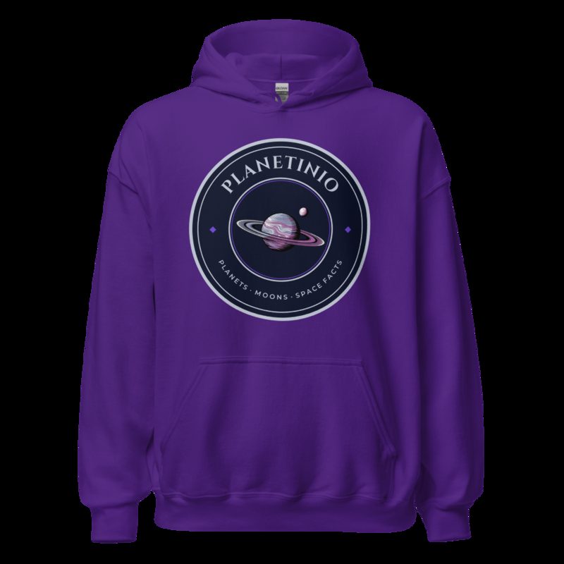 Planetinio Ringed Planet Crest Hoodie Purple