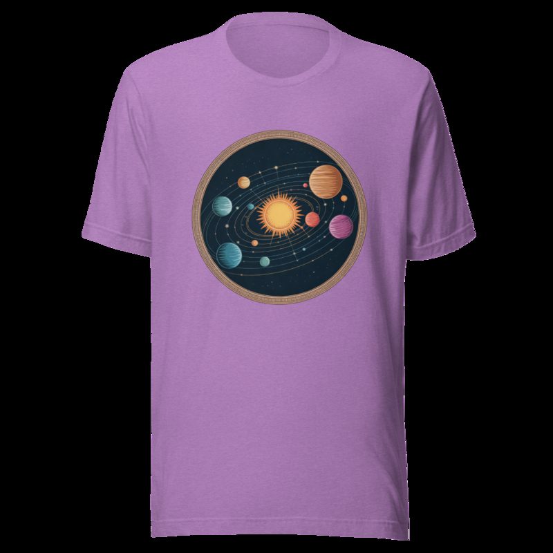 Planetinio Solar Orbit Tee Heather Team Purple