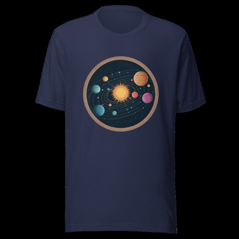Planetinio Solar Orbit Tee Navy