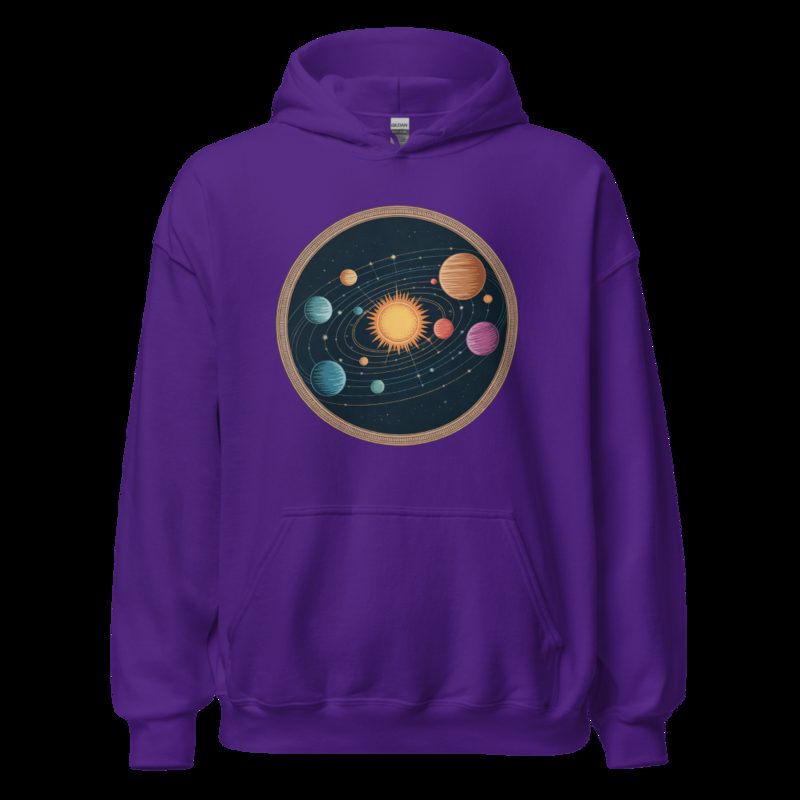 Planetinio Solar Orbit Hoodie Purple