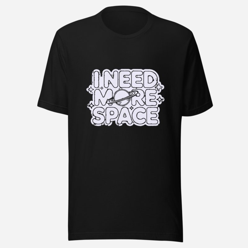 Planetinio I Need More Space Tee in Black