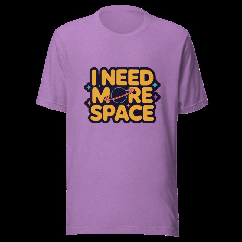 Planetinio I Need More Space Tee Heather Team Purple