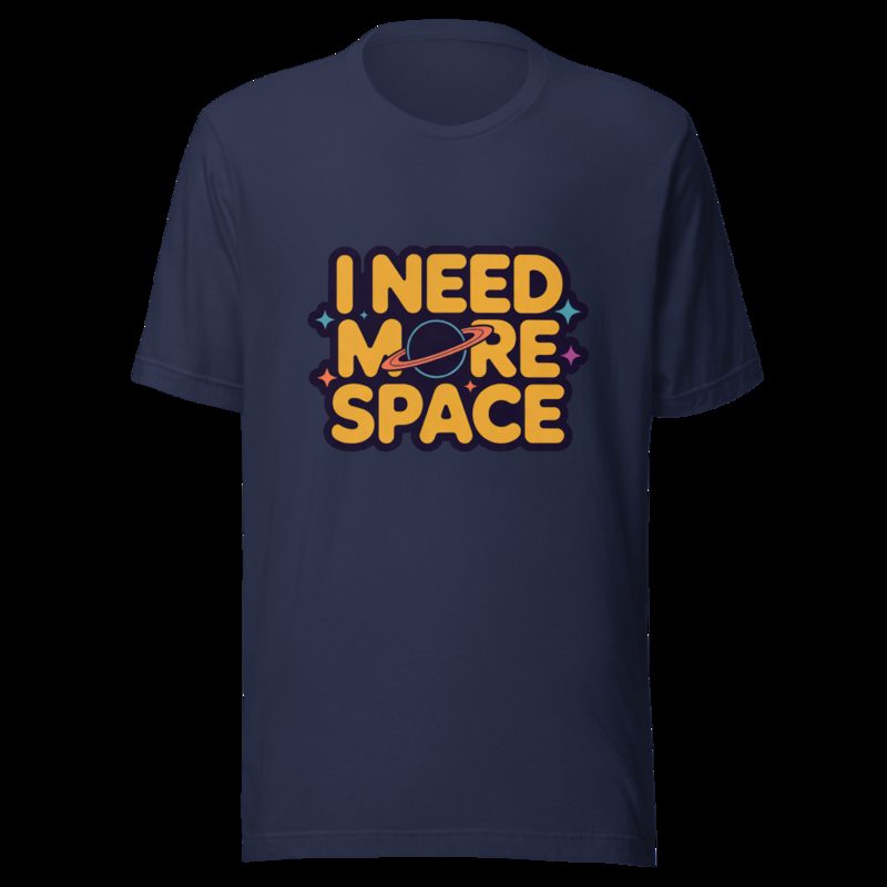 Planetinio I Need More Space Tee Navy