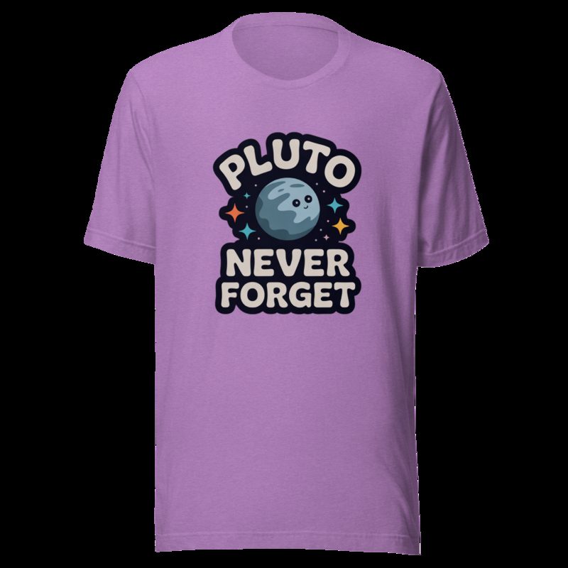 Planetinio Pluto Never Forget Tee Heather Team Purple