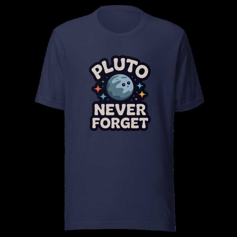 Planetinio Pluto Never Forget Tee Navy