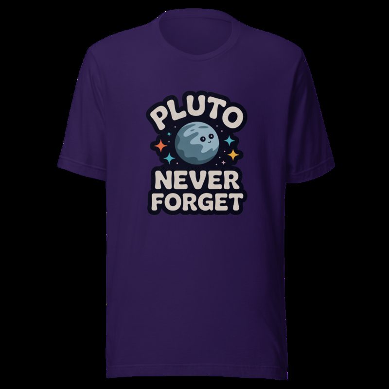 Planetinio Pluto Never Forget Tee Team Purple