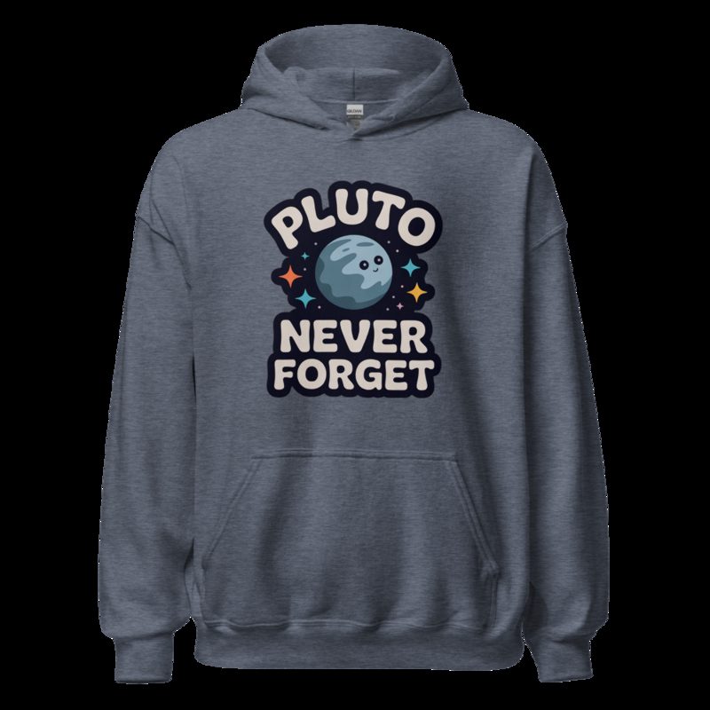 Planetinio Pluto Never Forget Hoodie Heather Sport Dark Navy